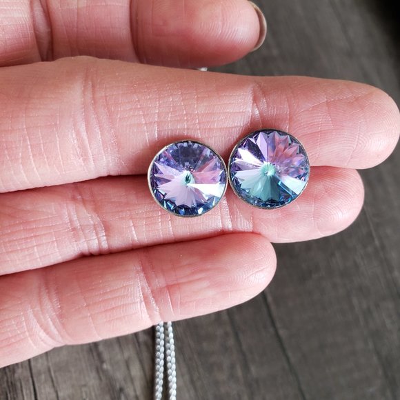 LilyRose Swarovski crystal chain and earrings - Picture 3 of 4